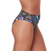 Women's '90s Floral Print High-Waist High-Cut Cheeky Bikini Bottoms