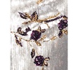 Women's Floral Sequined Strapless Gown