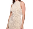 Women's Calista Rhinestone Mock Neck Sleeveless Dress