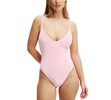 Women's Velvet Tie-Back Brazilian One-Piece Swimsuit