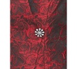 Women's Floral-Jacquard Asymmetric High-Collar Top