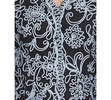 Women's 3/4-Sleeve Embroidered Blouse