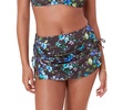 Women's Waikiki Shirred Adjustible Tie Slit-Side Swim Skirt