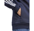 Men's Essentials 3-Stripes Regular-Fit Full-Zip Fleece Hoodie, Regular & Big & Tall 