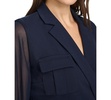 Women's Chiffon-Sleeve Faux-Wrap Dress