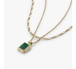 Layered Necklace Set - Temple Green
