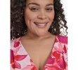 Plus Size Cotton Floral-Print Midi Dress