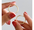 Medium Slim Endless Hoops - Lo Medium
