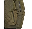 Men's Quilted Baseball Jacket with Rib-Knit Trim