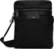 Black Embossed-Logo Bag