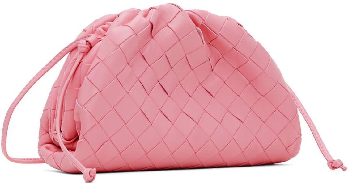 Pink Mini Intrecciato Clutch