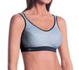 maximum control wire-free sports bra in heather grey