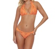 orc lace fanned teeny bottom in orange