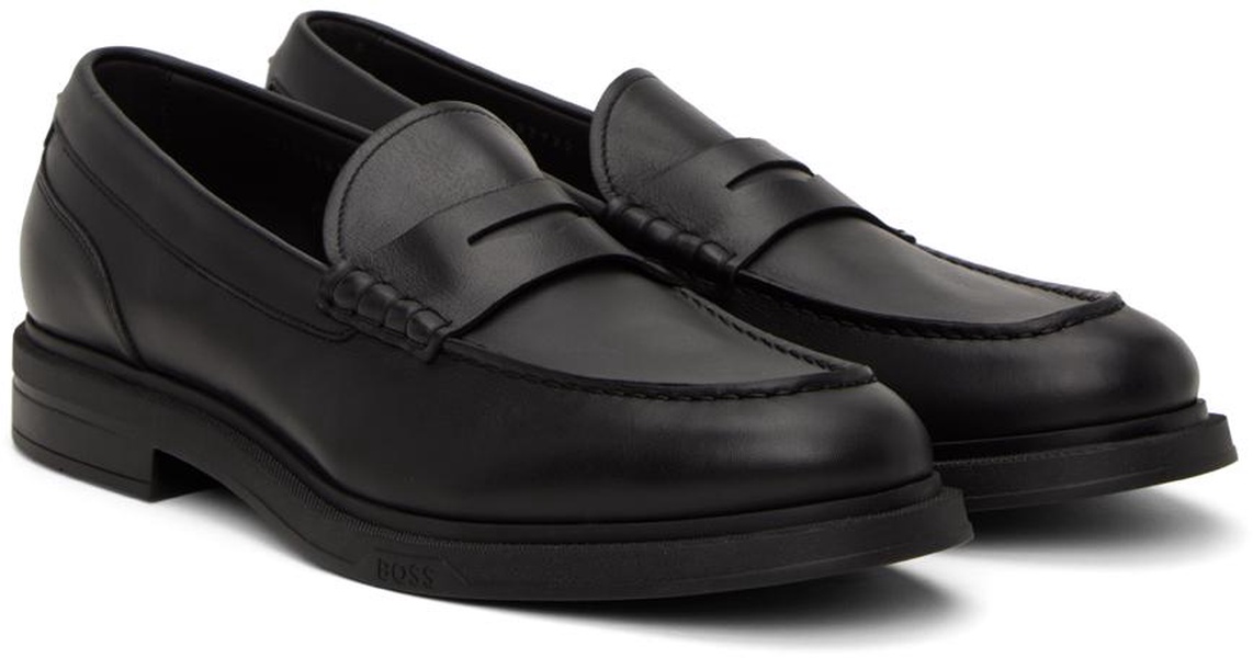 Black Almond Toe Loafers