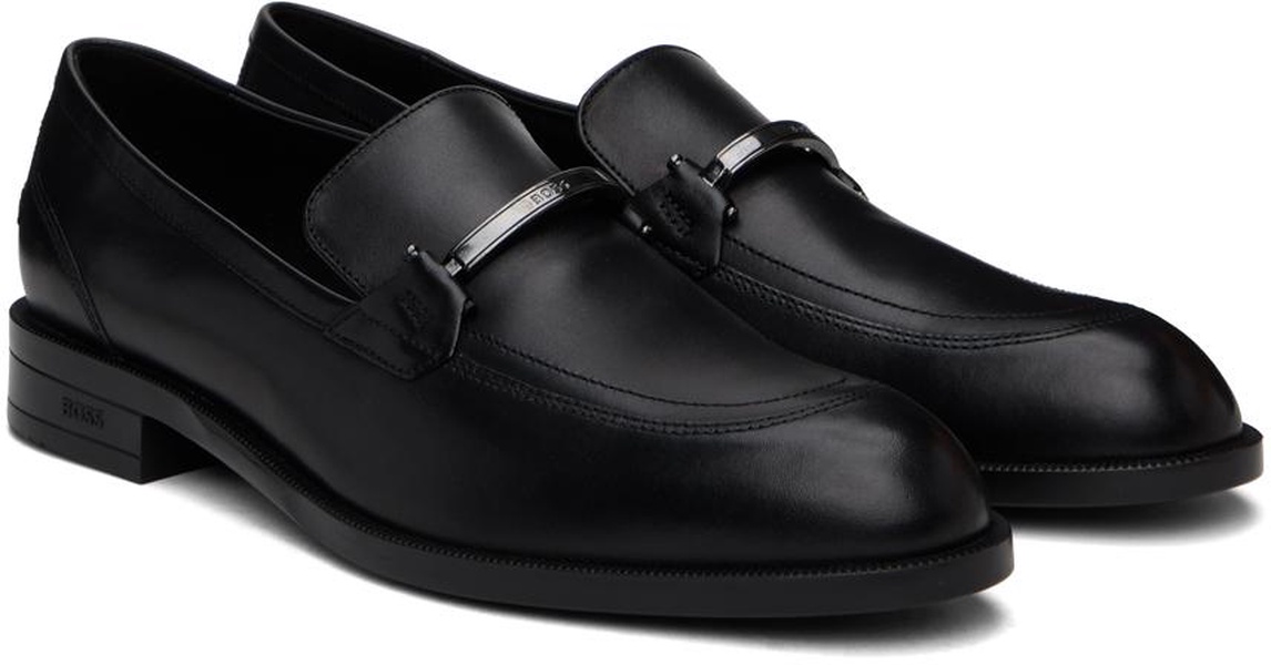 Black Logo Hardware Loafers