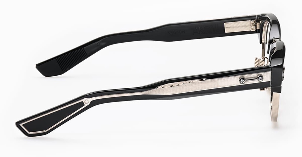 Newton - Black / Brushed 12k Gold Rx Glasses