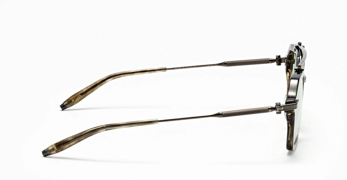 Akari - Green Tortoise / Black Rhodium Glasses