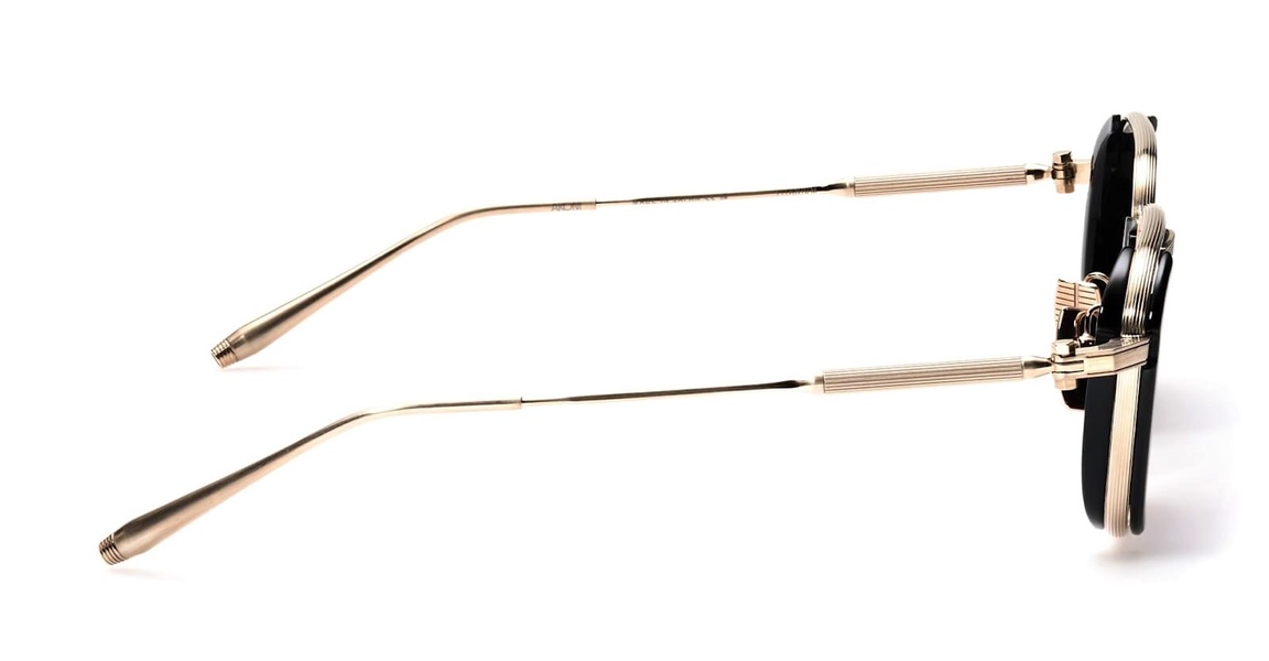 Eclipse - Black / Brushed 12k Gold Sunglasses