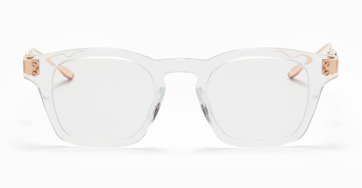 Wise - Crystal Clear - Brushed White Gold (48) Glasses
