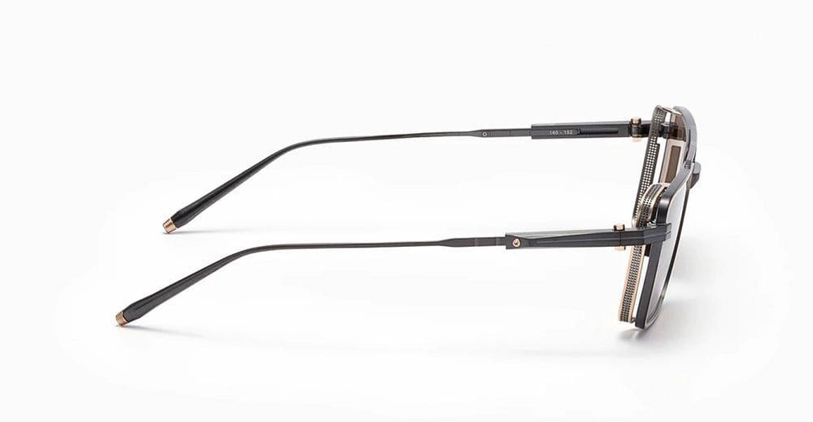Sprint-a - Brushed Black/matte White Gold Sunglasses Sunglasses