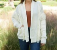 jamie fringe cardigan in ivory