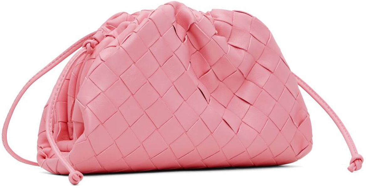 Pink Mini Intrecciato Clutch