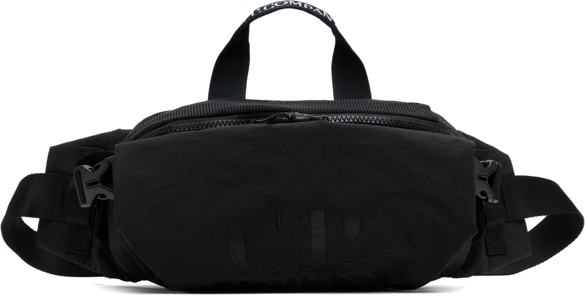 Black Plain Paper Touch Belt Bag
