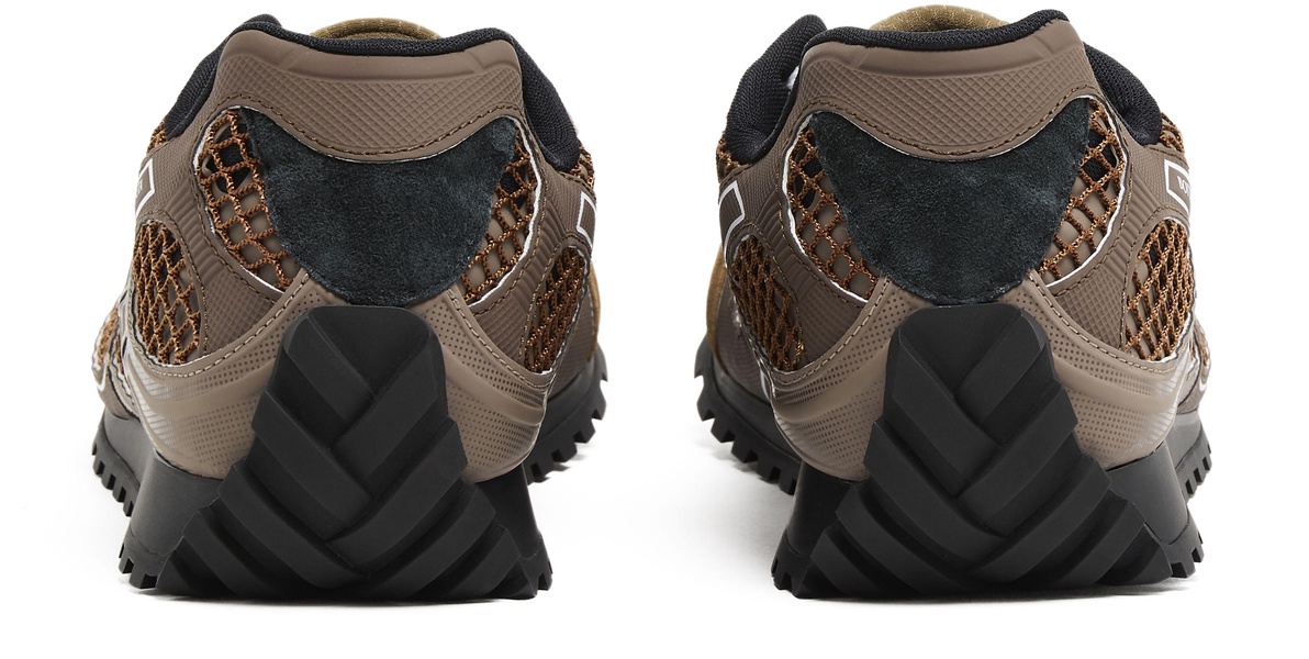 Orbit suede-trimmed sneakers