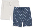 Amazon Essentials Men's 7" Cotton Knit Pajama Shorts, Pack of 2