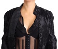 Embroidered Silk Blend Foliage Jacket