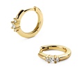Gold Huggie Hoops - Kodi
