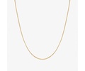 Silver Box Chain Necklace - Jo Gold