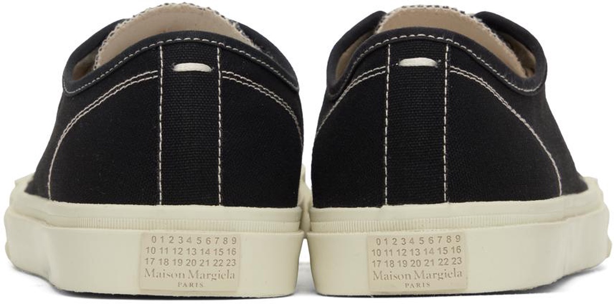 Black Canvas Tabi Sneakers