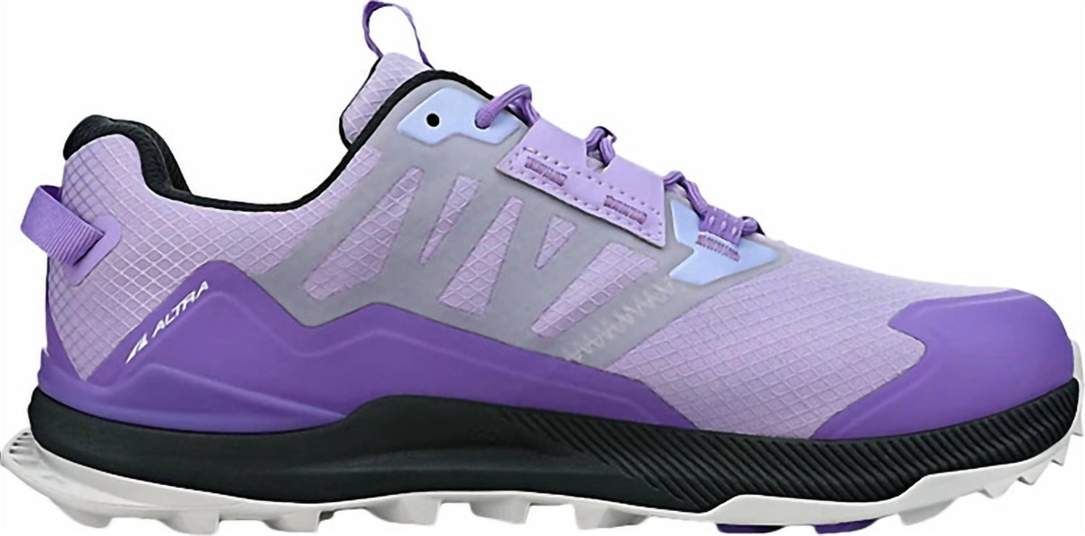 women's slone peak low all-wthr trail running shoe in gray/purple