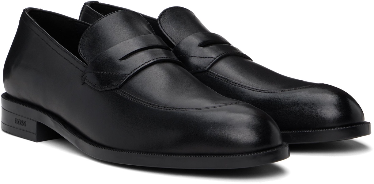 Black Leather Loafers