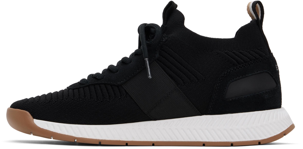 Black Knitted Sneakers