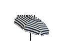 Stripe Drape Umbrella with Manual Lift and Tilt for Outdoor Shade and Comfort