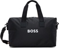 Black Contrast Logo Holdall Duffle Bag