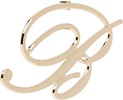 Gold 'B' Single Earring