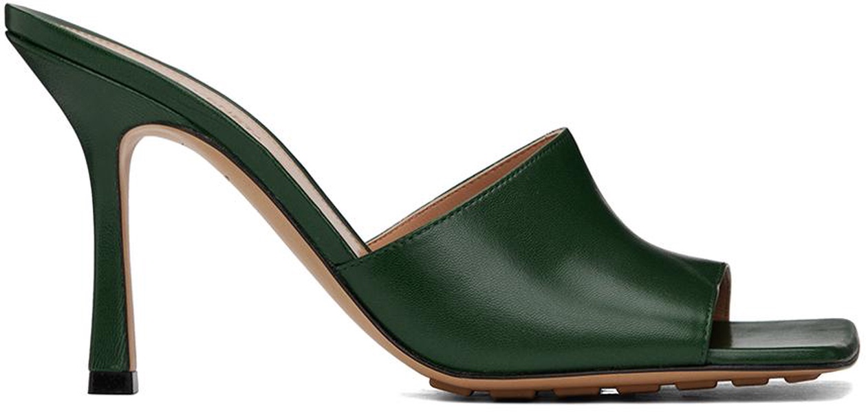 Green Stretch Mules