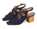 women's lainey sandals - medium in navy kid suede