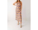 martha maxi dress in peach sunset