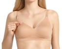 wire free nursing bra in skin