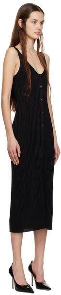 Black Sleeveless Midi Dress
