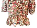 women's maddie top in brown floral