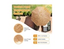 8 Feet Patio Thatched Tiki Umbrella Hawaiian Hula Beach Umbrella