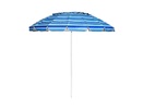 8 ft Portable Beach Umbrella with Sand Anchor and Tilt Mechanism for Garden and Patio