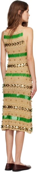 Gold Calypso Midi Dress