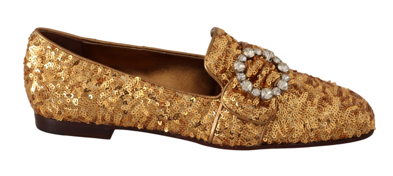 Embellished Loafers with Sequins and Crystals by Dolce & Gabbana