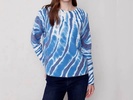 reversible drop shoulder in blue